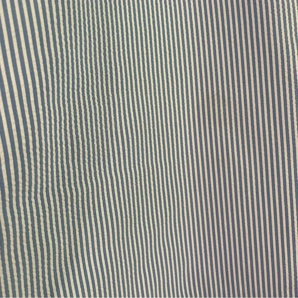 Vineyard Vines Seersucker Blue White Stripe Scallop Hem Golf Skort Size 14 - Picture 5 of 9